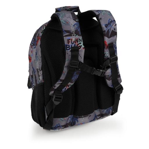  Mochila escolar gabol bugs estampado negro 238340 001 [4]