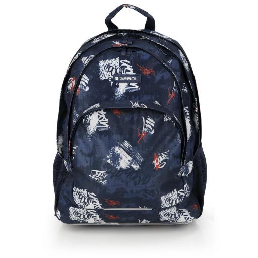  Mochila escolar gabol dash azul 238740 046 [0]