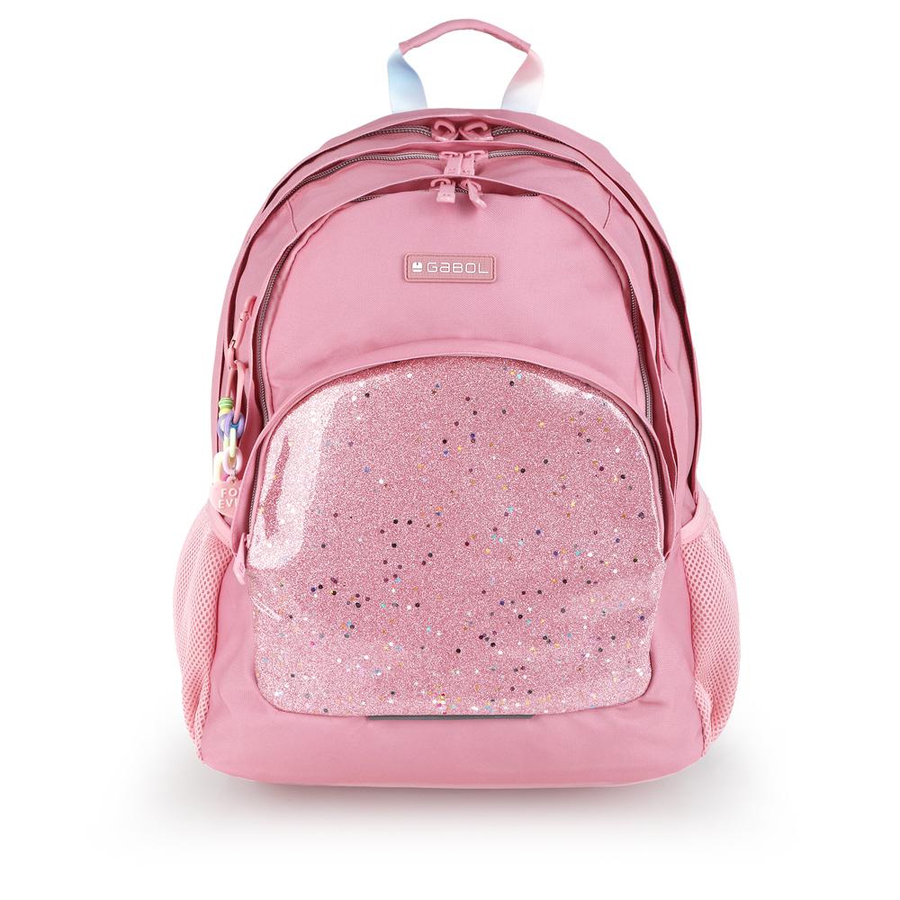 Mochila escolar gabol glam rosa 237640 019