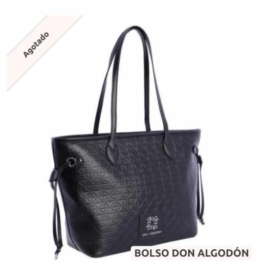 Imagen 19673995 de valoración de Bolso shopper don algodón negro QI7830 001