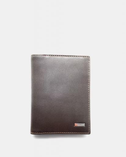 Billetero con monedero pielnoble caballero clasic marrón PC208 05 [0]