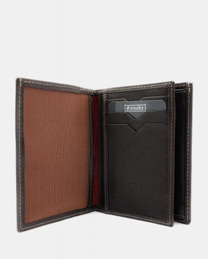 Billetero con monedero pielnoble caballero clasic marrón PC208 05 [2]