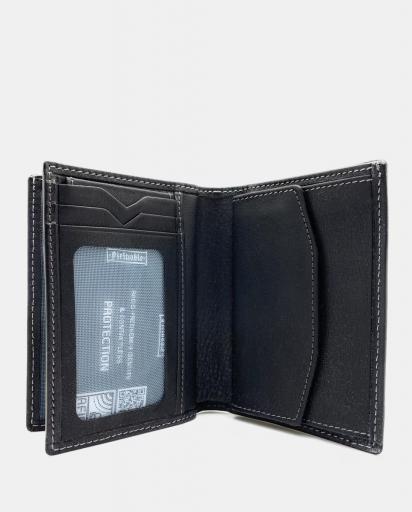 Billetero con monedero pielnoble caballero clasic negro PC208 01 [2]