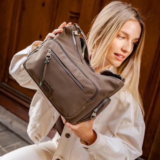 Bolso bandolera 2 apartados gabol Valle marrón 605514 [0]