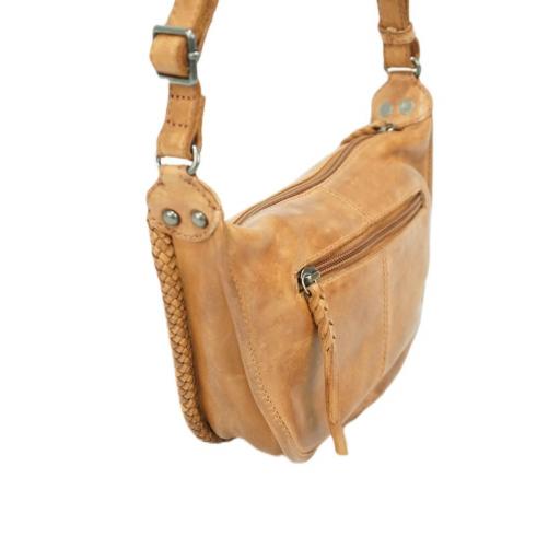 Bolso bandolera S en piel natural cuero 412821 CU [3]