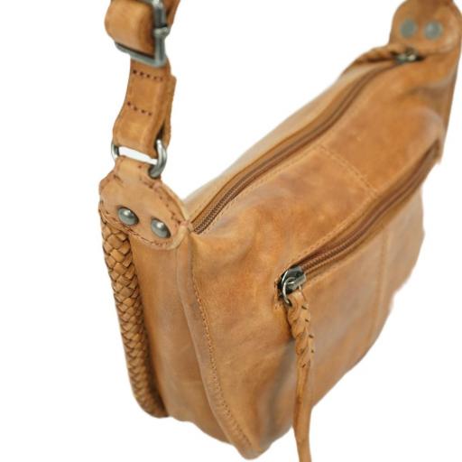 Bolso bandolera S en piel natural cuero 412821 CU [5]