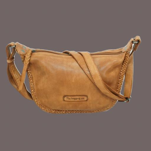 Bolso bandolera S en piel natural cuero 412821 CU [6]