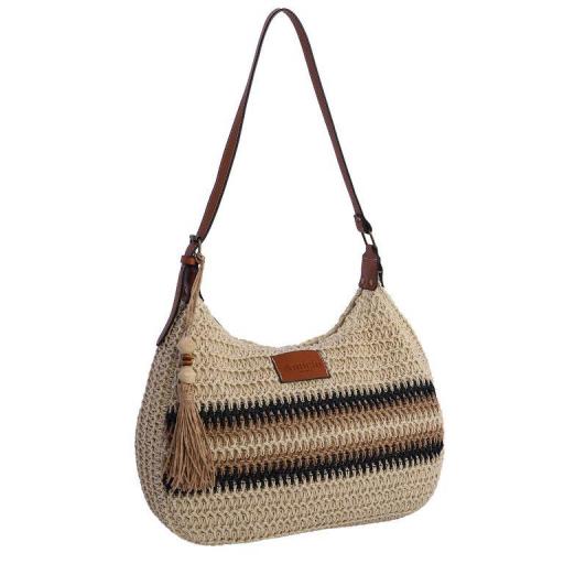Bolso bandolera amichi en rafia SV4101 [0]