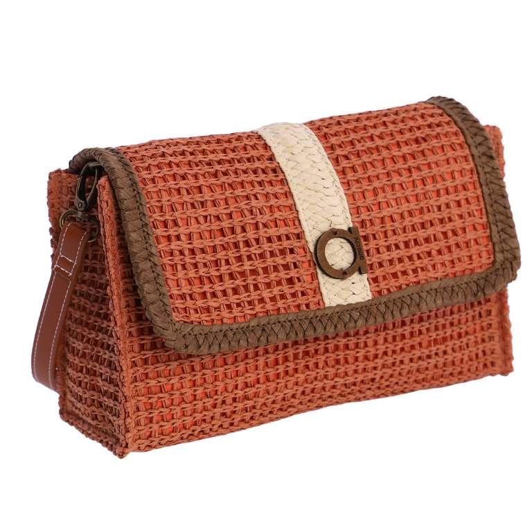 Bolso bandolera amichi en rafia SV6439