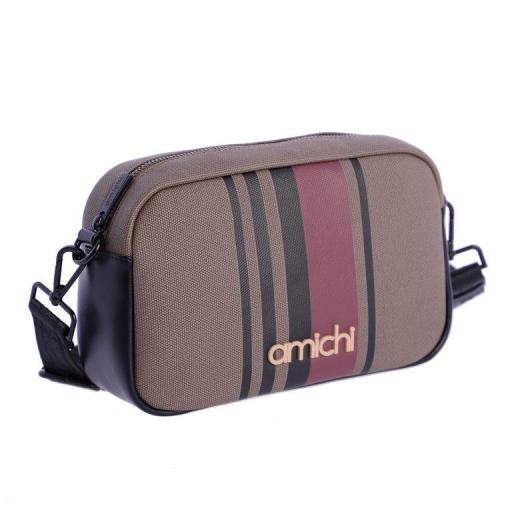 Bolso bandolera amichi taupe QI5311 050