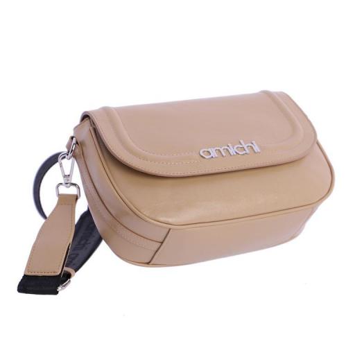 Bolso bandolera con solapa amichi beige QI5341 004 [3]