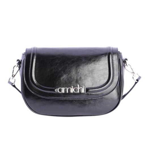 Bolso bandolera con solapa amichi negro QI5341 001 [0]