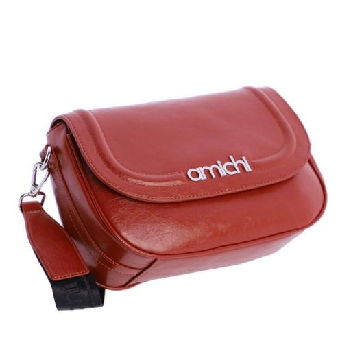 Bolso bandolera con solapa amichi terracota QI5341 515 [3]