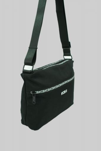 Bolso bandolera doble apartado kcb shine negro 3249 NE
