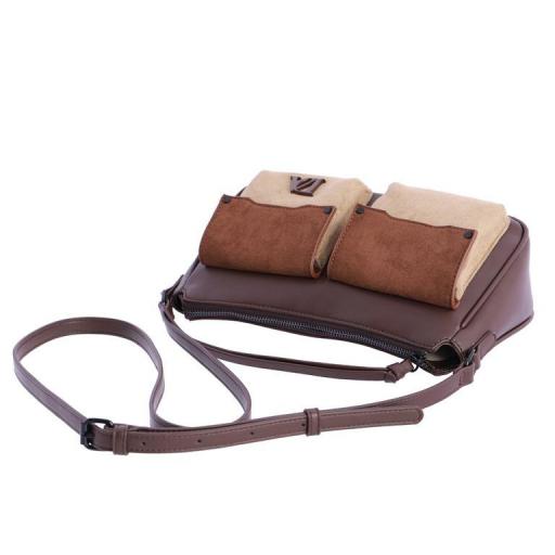 Bolso bandolera don algodón Marrón SI7836 [3]