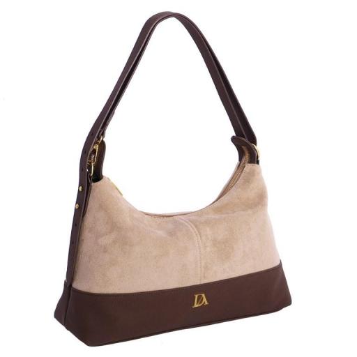 Bolso bandolera don algodón Taupe SI7825 [1]