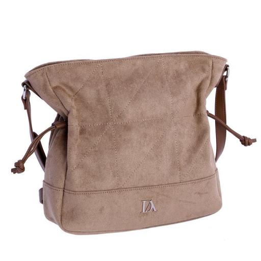 Bolso bandolera don algodón Taupe SI7862 [0]