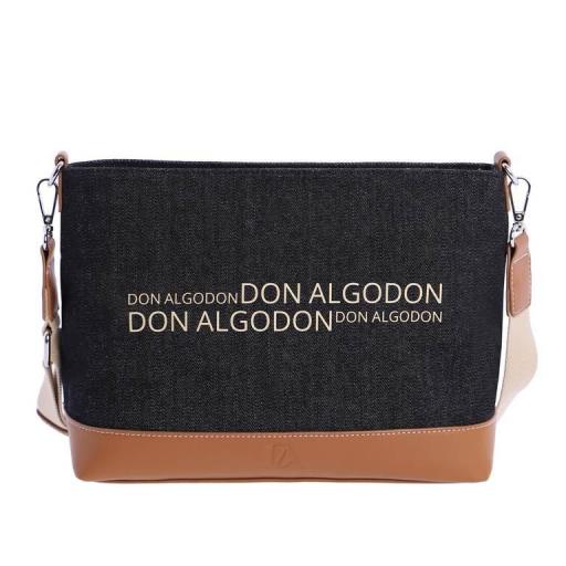 Bolso bandolera don algodón jeans negro SV7849 001