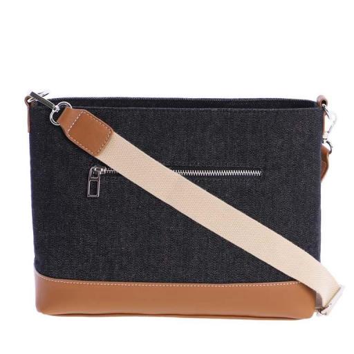 Bolso bandolera don algodón jeans negro SV7849 001 [2]