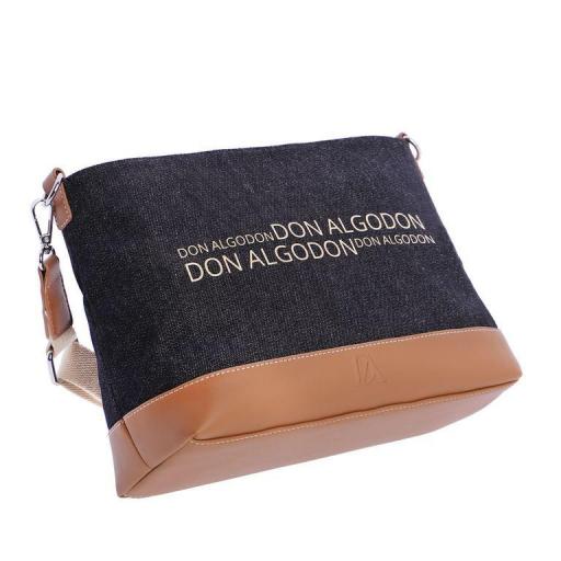 Bolso bandolera don algodón jeans negro SV7849 001 [3]