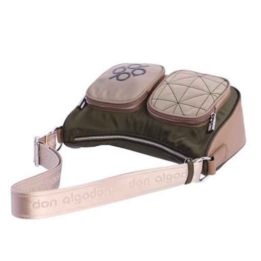 Bolso bandolera don algodon khaki QI7844 127 [4]