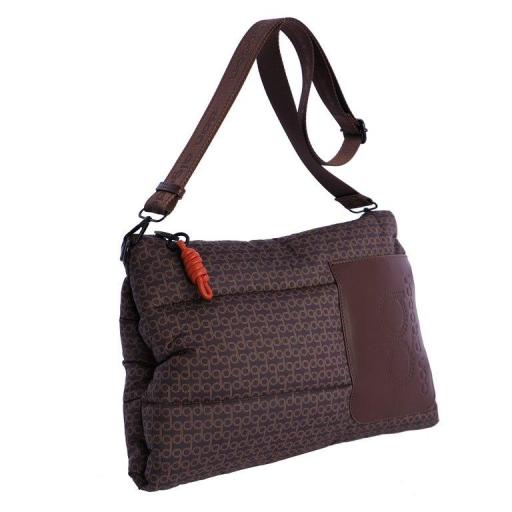 Bolso bandolera don algodon marrón QI7823 051