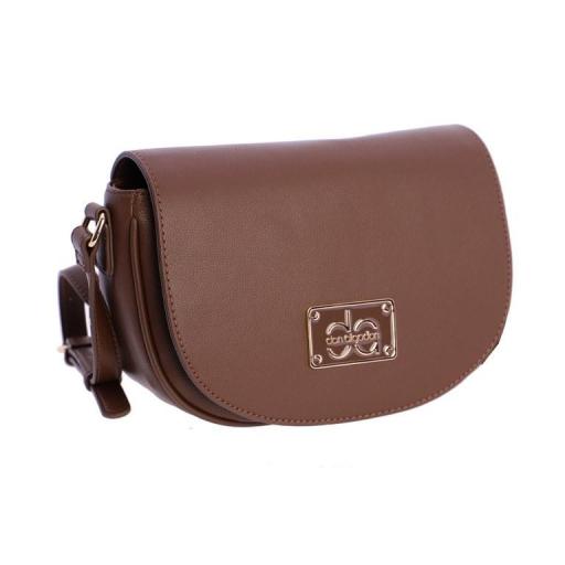 Bolso bandolera don algodón marrón QI7851 051