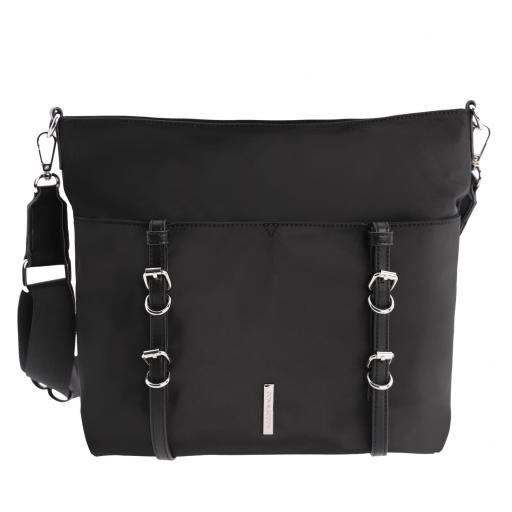 Bolso bandolera don algodón negro RI7813 001