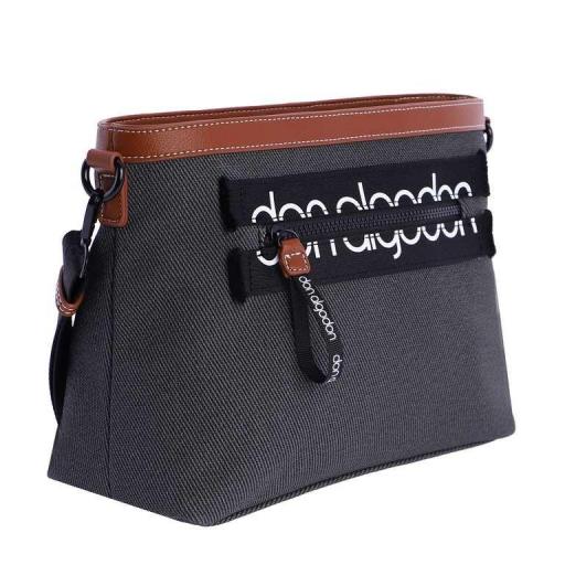 Bolso bandolera don algodon negro QI7821 001 [0]