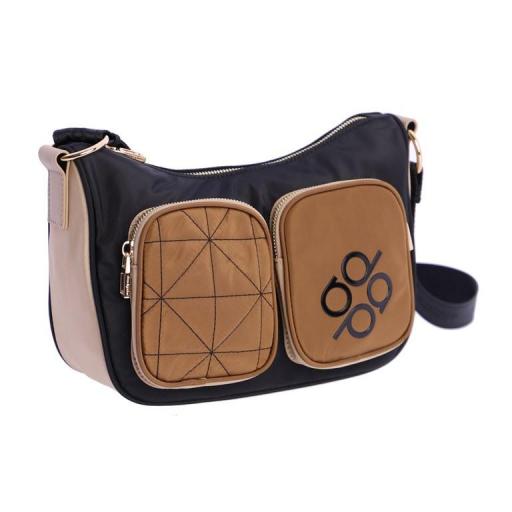 Bolso bandolera don algodon negro QI7844 001 [1]