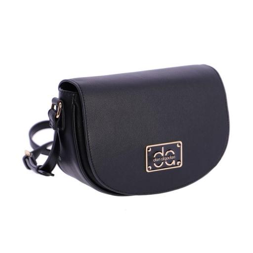 Bolso bandolera don algodón negro QI7851 001