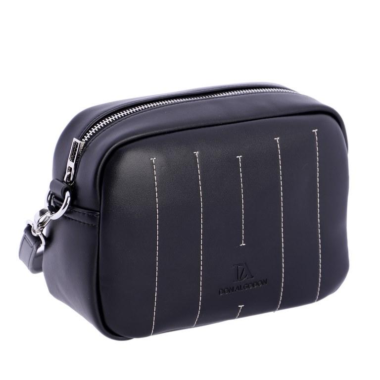 Bolso bandolera don algodón negro SI7808