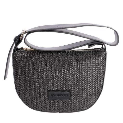 Bolso bandolera don algodón rafia negro RV7807 001 [4]