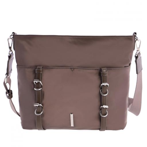 Bolso bandolera don algodón taupe RI7813 050