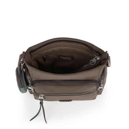 Bolso bandolera gabol Valle marrón 605508 [4]