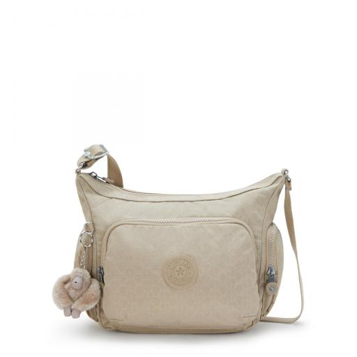 Bolso bandolera kipling gabbie s sign beige emb I4611 96A [0]