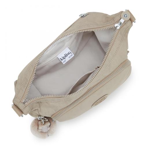 Bolso bandolera kipling gabbie s sign beige emb I4611 96A [2]