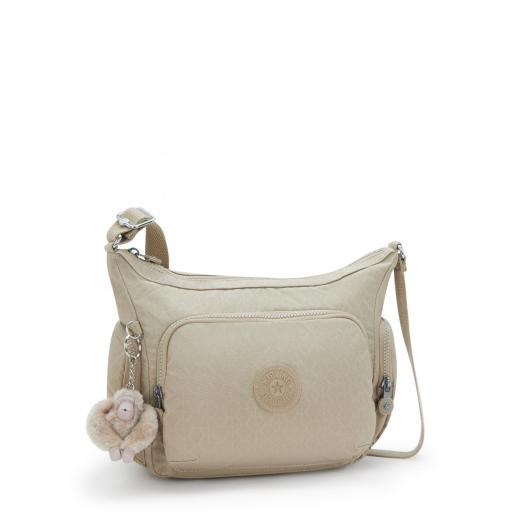 Bolso bandolera kipling gabbie s sign beige emb I4611 96A [3]