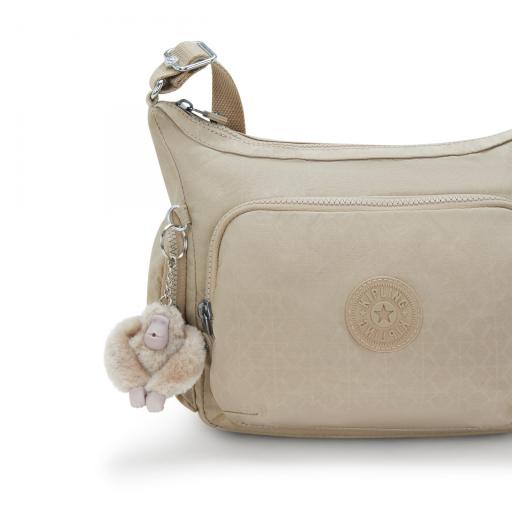 Bolso bandolera kipling gabbie s sign beige emb I4611 96A [4]