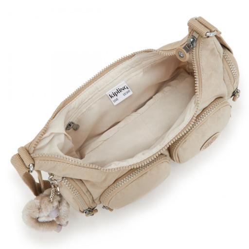 Bolso bandolera kipling rikka s sign beige emb I5164 96A [2]