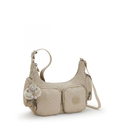 Bolso bandolera kipling rikka s sign beige emb I5164 96A [3]