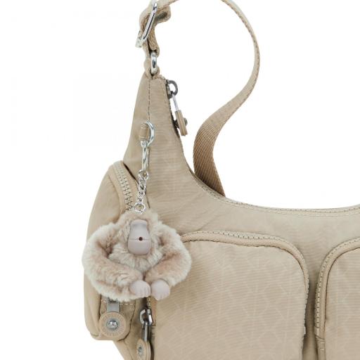 Bolso bandolera kipling rikka s sign beige emb I5164 96A [4]