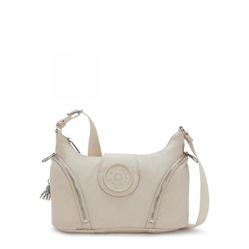 Bolso bandolera kipling sera m beige spice I5107 26J