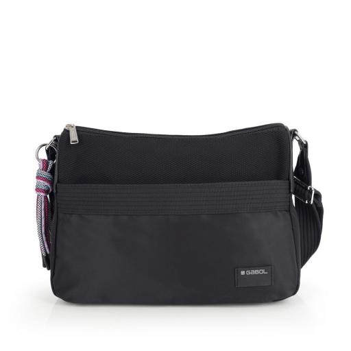 Bolso bandolera m gabol aroa negro 604114 001