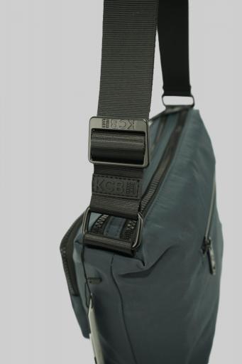 Bolso bandolera mediano kcb tape gris/azul 3513 GR [3]