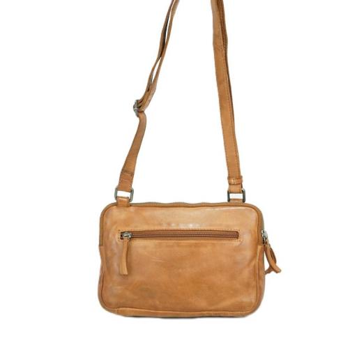 Bolso bandolera piel natural solapa trenzada cuero 412771 CU [1]