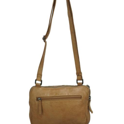 Bolso bandolera piel natural trenzada camel 412771 CA [1]