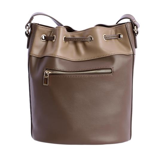 Bolso bandolera tipo saco don algodón marrón RI7854 051 [1]