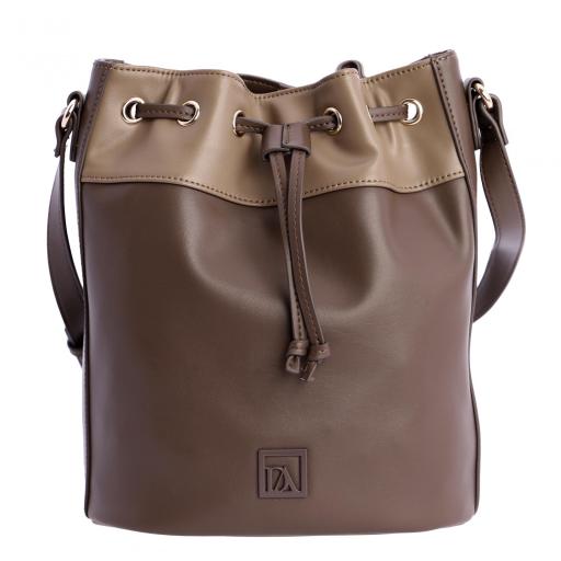 Bolso bandolera tipo saco don algodón marrón RI7854 051 [6]