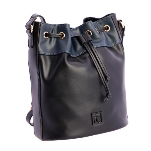 Bolso bandolera tipo saco don algodón negro RI7854 001 [2]
